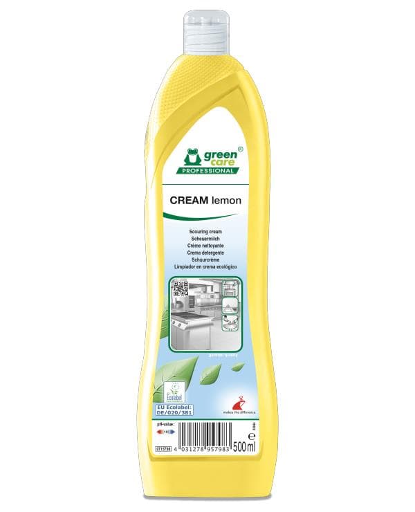 CREAM lemon, Ökologische Scheuermilch für kraftvolle Reinigung, ohne