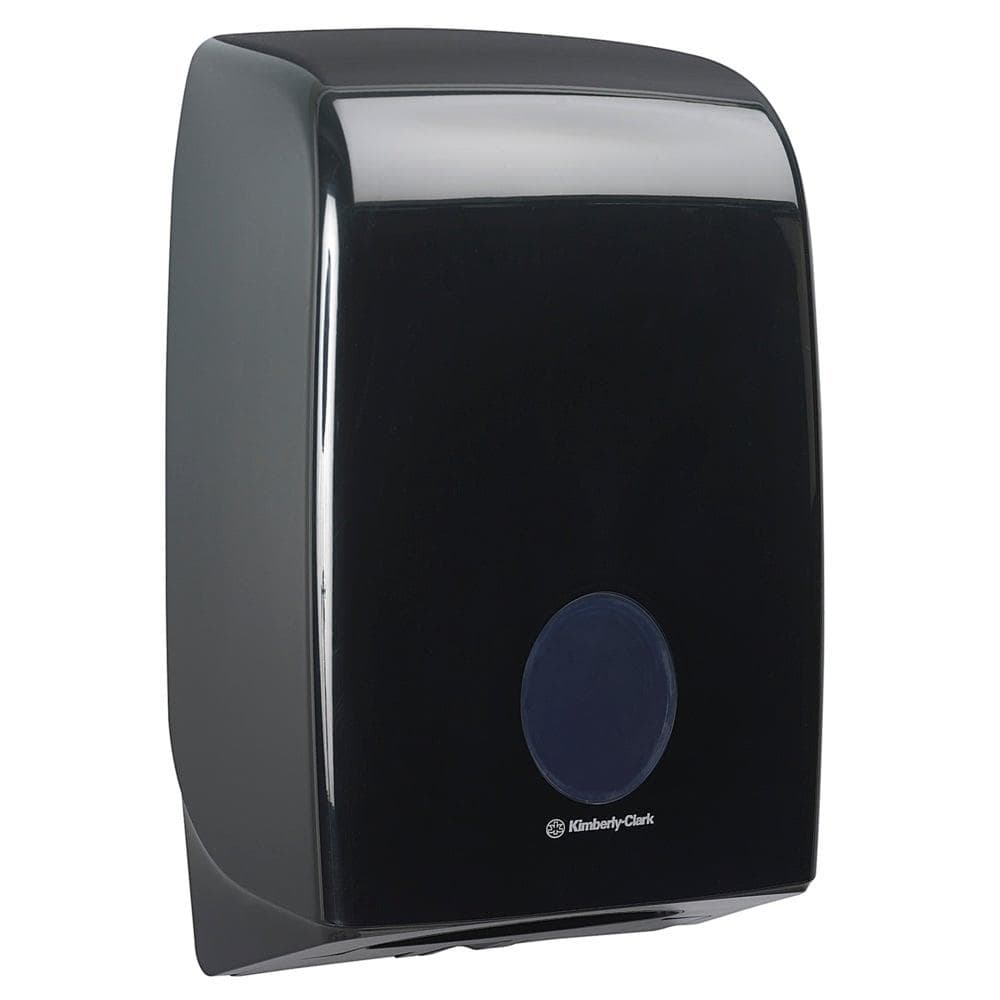 Falthandtuchspender Aquarius schwarz H 39.9 x B 26.5 x T 13.6 cm, für Falt-