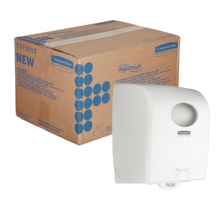 Aquarius Rollenhandtuchspender, weiss 374 x 297 x 248 mm, weiss, Kunststoff