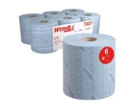 Putztuchrollen Wypall L10 blau 1-lagig 18.5 x 38 cm, 100% Zellstoff, 500 Tücher