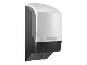 Distributore di carta igienica Katrin, plastica bianca, 312 x 152 x 172 mm,