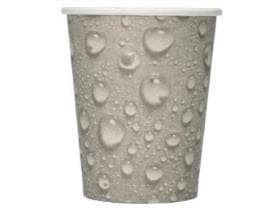 Zahnputzbecher aus Pappe, 200 ml, mit Neutraldruck, individuell verpackt