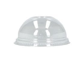 Dom-Deckel rPET, ohne Loch, Ø 95 mm, zu Becher Clear Cup Art.Nr.