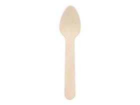Kaffeelöffel aus Birkenholz, 100% FSC, gewachst, kompostierbar,