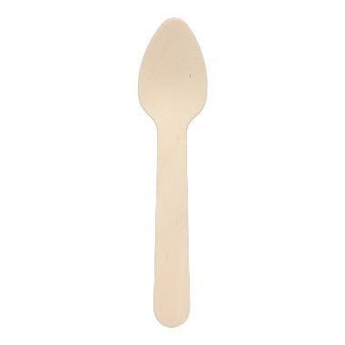 Kaffeelöffel aus Birkenholz, 100% FSC, gewachst, kompostierbar,