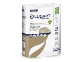 WC-Papier ECO Natural, 100% recyclierter Getränkekarton, 3-lagig, naturbeige,