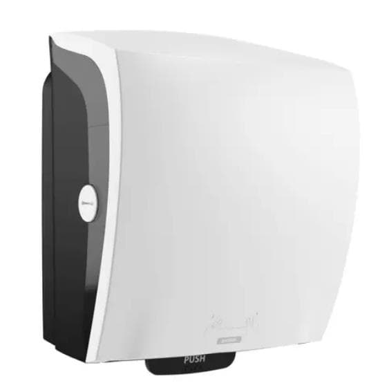 Handtuchspender Katrin Systeme, weiss 335 x 403 x 216 mm, 1-Roll Spender