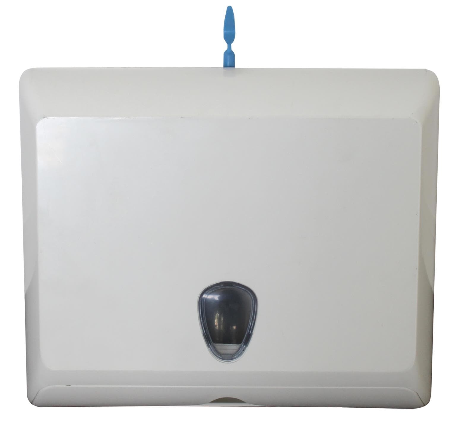 Falthandtuchspender Minizeta weiss, für Z-Falz geeignet, B245 x T90 x H205 mm