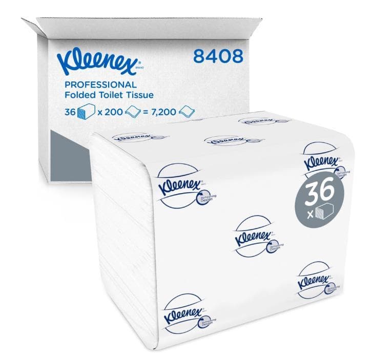 WC-Papier Kleenex UltraToilet Tissue weiss  (11.0 x 18.6 cm), 200 Blatt