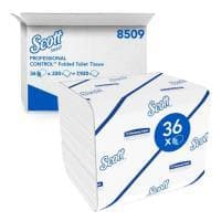 WC-Papier Scott 36 Toilet Tissue 2-lagig weiss (11.0 x 18.6 cm), Einzelblatt