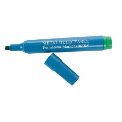 Permanentmarker mit Keilspitze, detektierbarer Kunststoff, wasserfest,