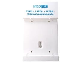 Spender für Einweg-Handschuhe, aus Kunststoff weiss, 17 x 10 x 2 cm