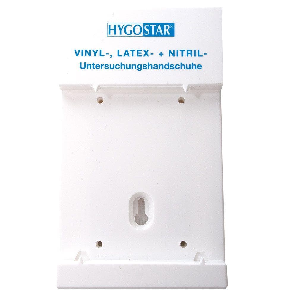 Spender für Einweg-Handschuhe, aus Kunststoff weiss, 17 x 10 x 2 cm