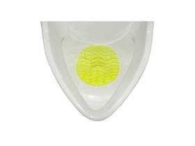 Urinaleinlage, Wave Gummi, gelb, Zitronenduft