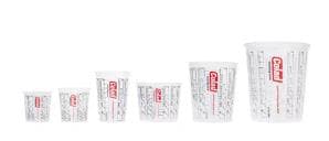 Mischbecher Colad 1400 ml bedruckt mit Aufdruck für genaue Mischverhältnisse