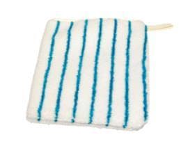 Microfaserreinigungshandschuhe, 16x22 cm blau/weiss, zur sanften Reinigung von