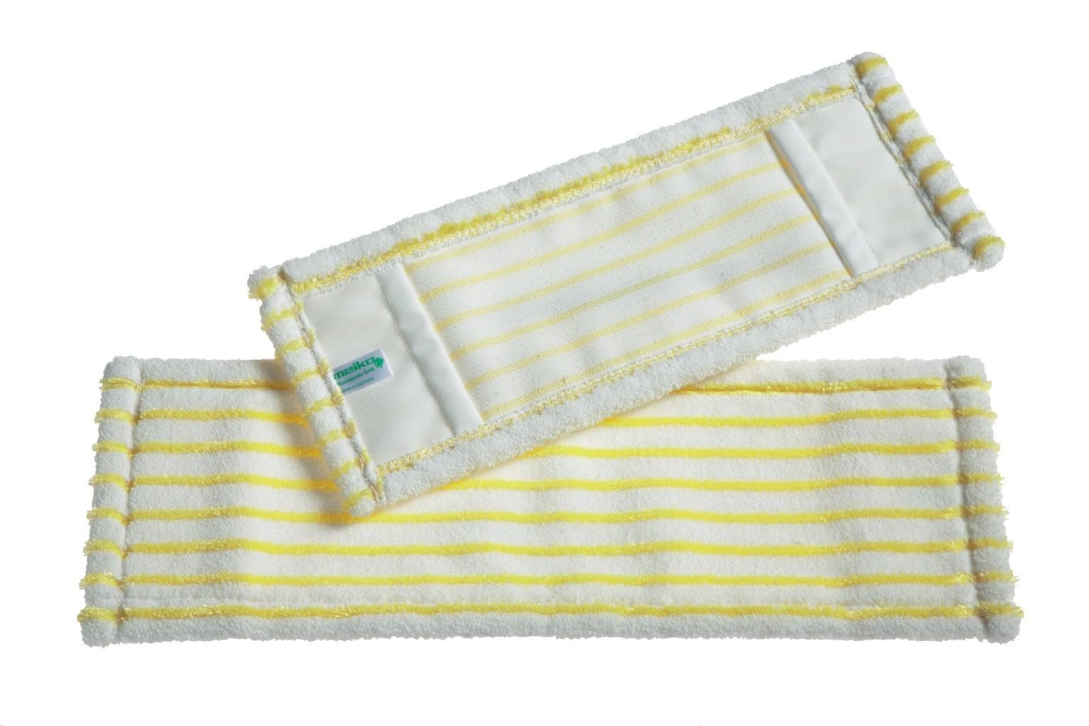 Micro-Borstenmopp weiss/gelb, Tasche 50 cm, mit doppelt so starkem