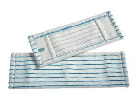 Micro Borstenmopp weiss/blau, 50cm Lasche, mit eingearbeiteten