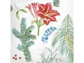 Servietten Tissue 3-lagig, 40 x 40 cm, 1/4 Falz, "Amaryllis"