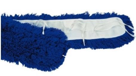 Mocio in acrilico blu, 60 cm, con fibre acriliche con tasca, con effetto magnetico sulla polvere.