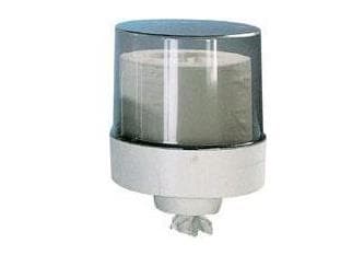 Putztuchrollenspender für MAXI-Rollen ABS-Kunststoff rauchgrau-transparent/