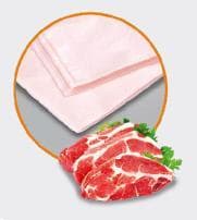 Perga-Lachs Zuschnitte PE 40 gr/m2 lachsfarbig, geprägt, 240 x 360 mm