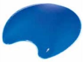 AZURE Sakral Protektor für den Rücken 400 x 380 x 25 mm, blau