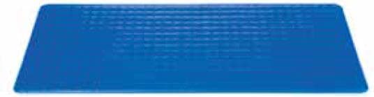 AZURE Körperprotektor mittel, 3/4-Länge 1150 x 520 x 10 mm, blau