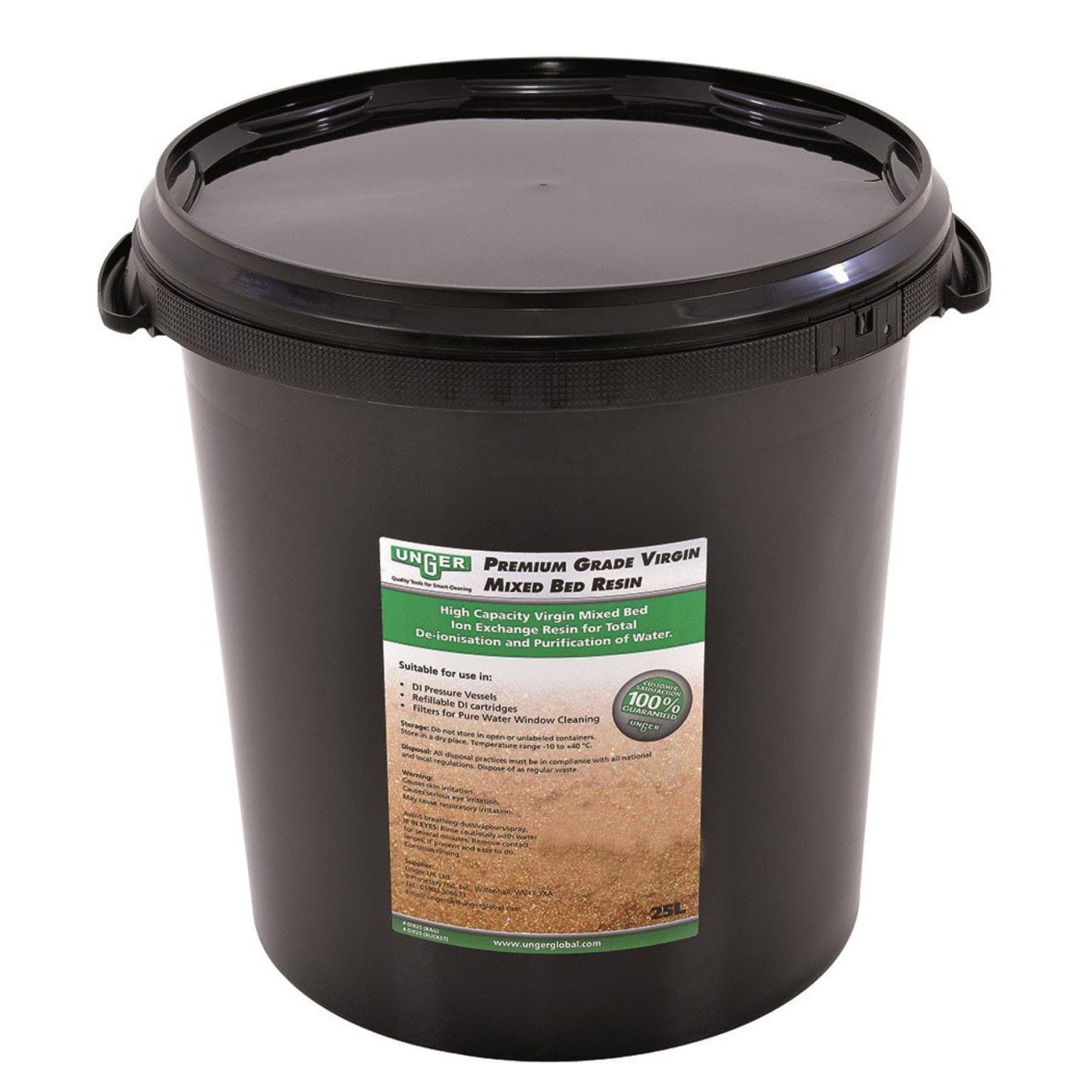 UNGER Mischbettharz für DI140 Patronen Nachfüllharz, 25 Liter Eimer