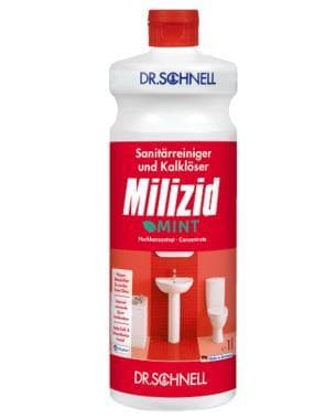 Milizid mint, Sanitärreiniger und Kalklöser, wirkt sekundenschnell auch