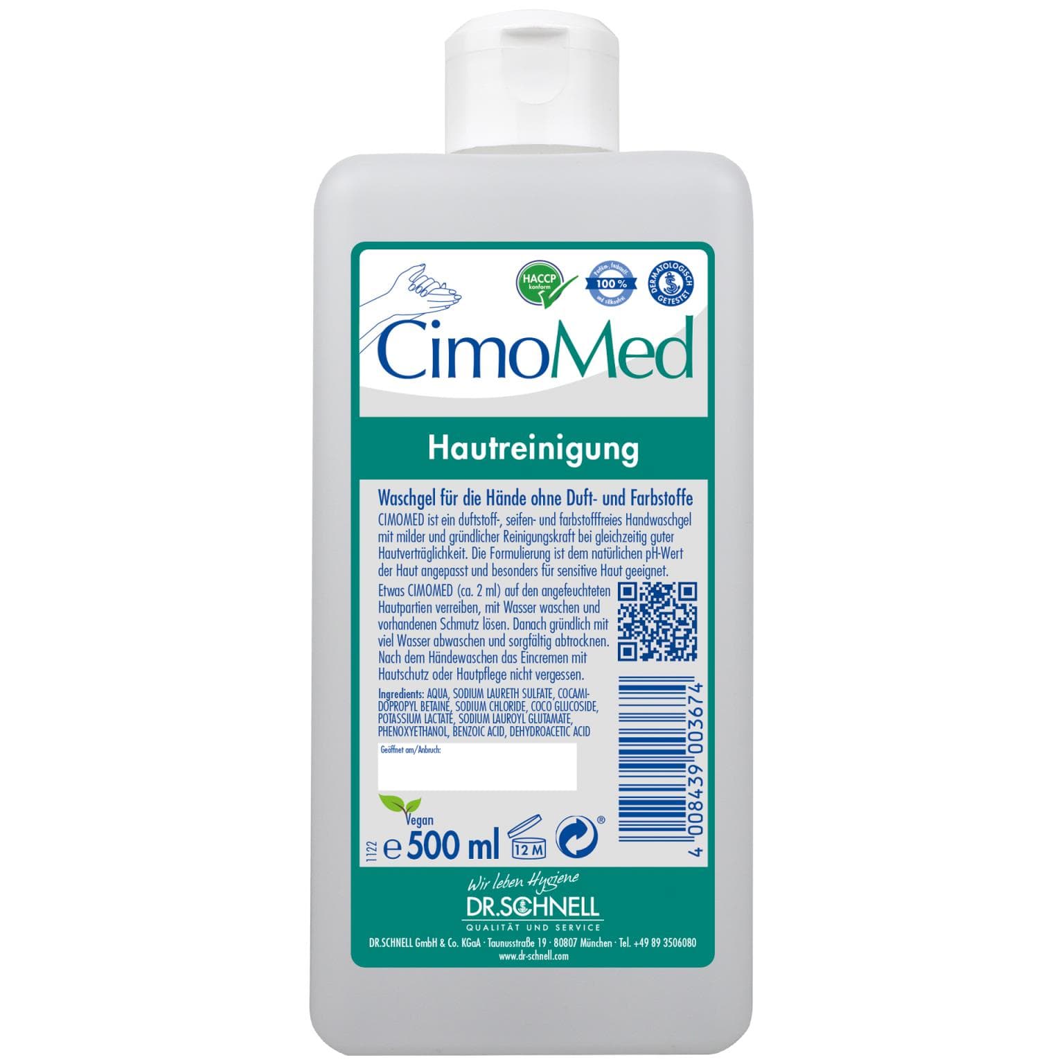 CimoMed, Waschgel für schonende Hautreinigung sensitiver Haut