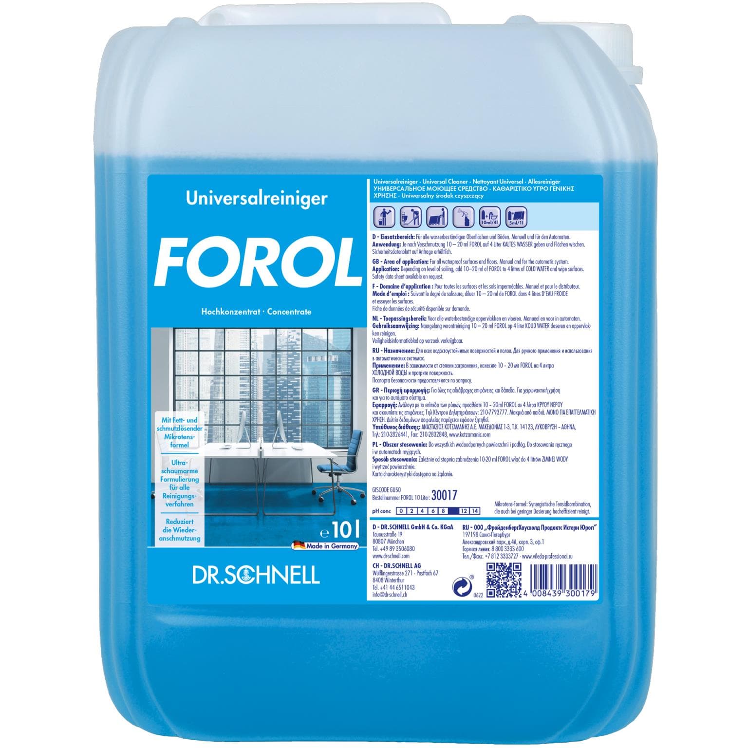 FOROL, Universalreiniger mit starker Wirkung, für alle wasser-