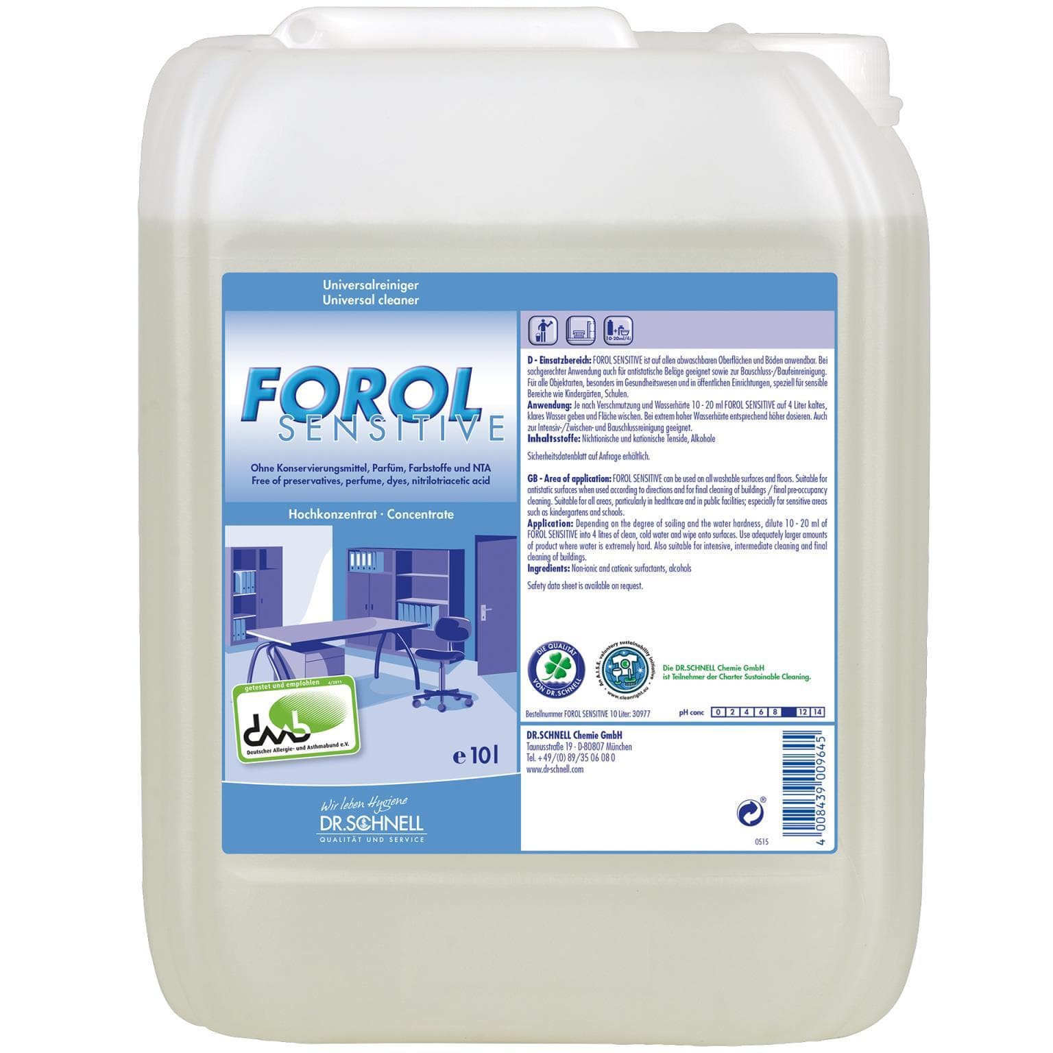 FOROL Sensitive, Universalreiniger mit starker Wirkung, für alle wasser-