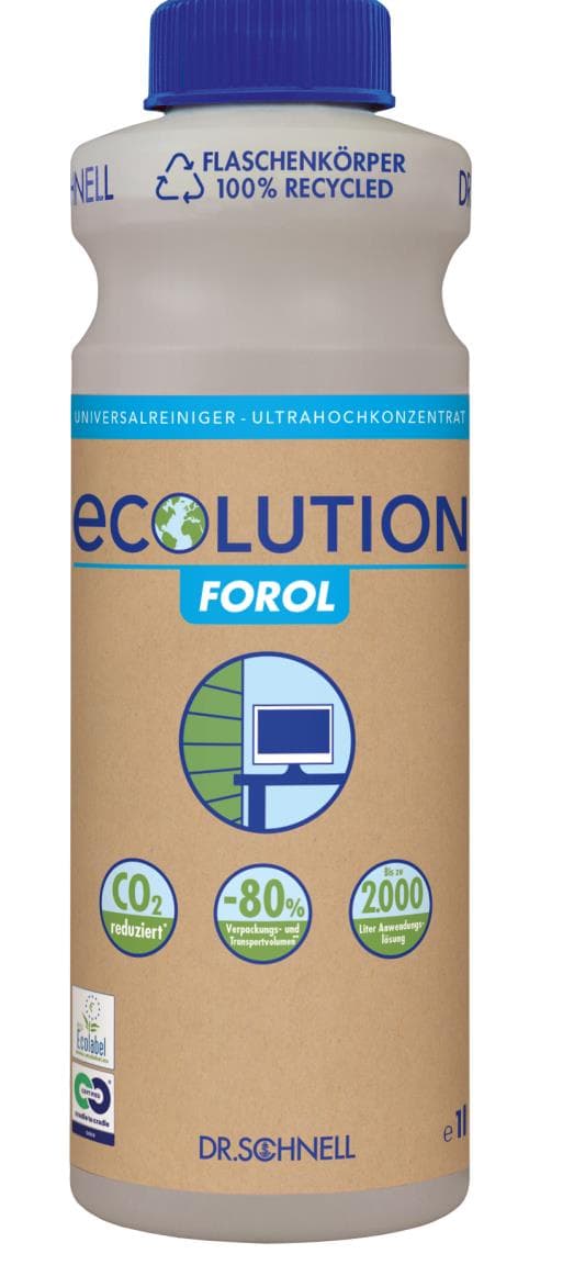 Forol ECOLUTION, Universalreiniger 1 Liter Ultra-Hochkonzentrat, ergibt
