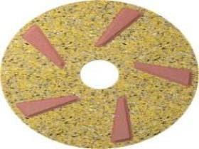 FloorZilla Hybrid Pad, 17" 430 mm, gelb Reinigungspad mit Hybrid-Beschichtung