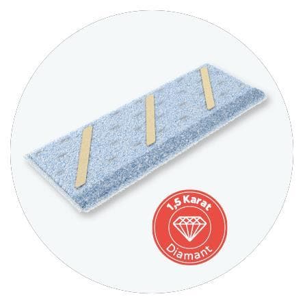 Wischmopps Power Swing, Tasche 40 cm diamant-beschichtet, für Intensiv-