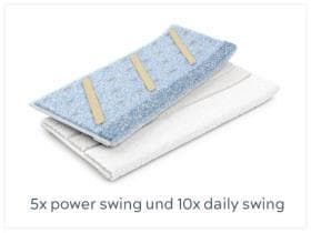 Wischmopps Floorzilla Swing, Tasche 40cm diamant-beschichtet, bestehend aus