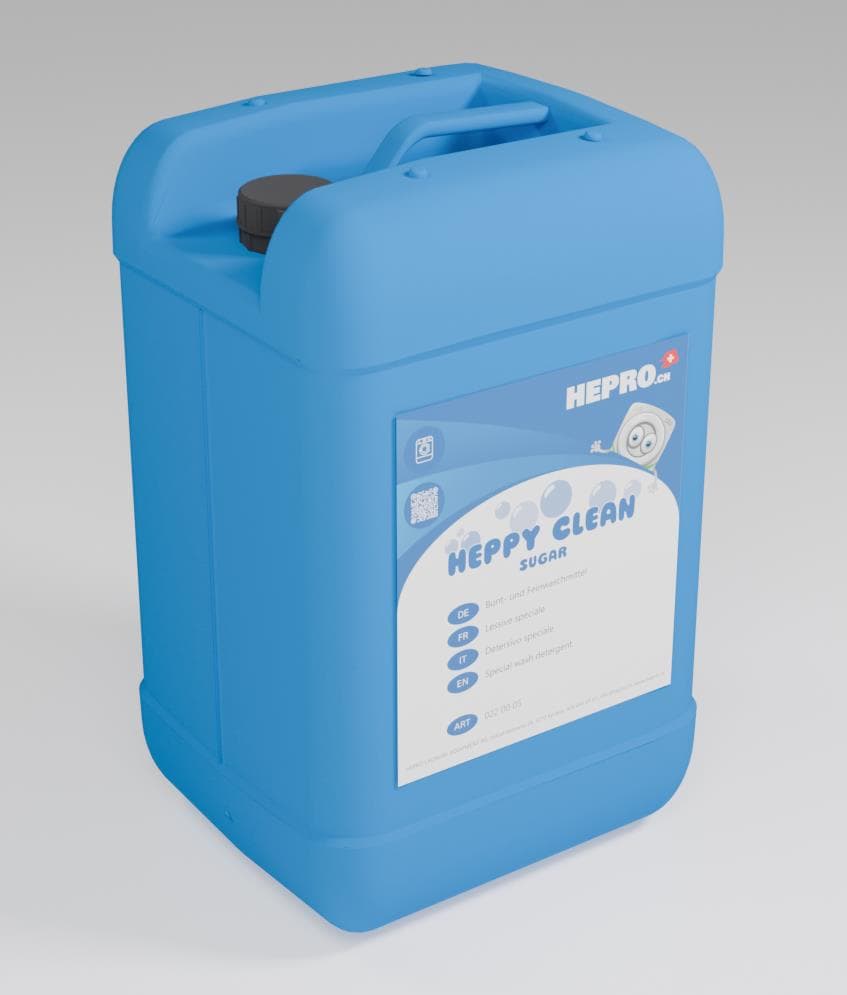 HEPPY CLEAN SUGAR Bunt- und Fein- waschmittel für alle waschbaren Textilie