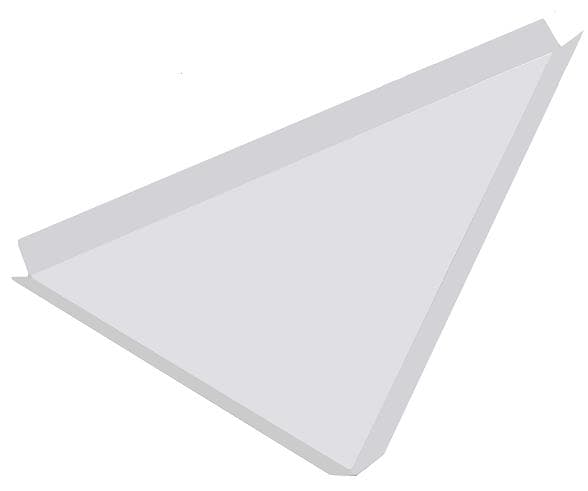 Kartonzuschnitte aus weissem Karton, dreieckig, 15 x 2 cm, unbedruckt