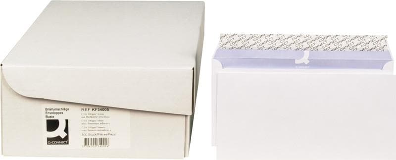 Q-CONNECT Briefumschläge C6/5, mit Haftklebeverschluss, ohne Fenster