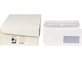 Q-CONNECT Briefumschläge C6/5, mit Haftklebeverschluss, Fenster rechts