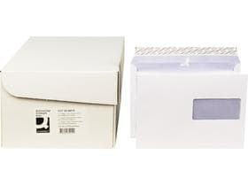 Q-CONNECT Briefumschläge C5, mit Haftklebeverschluss, Fenster rechts