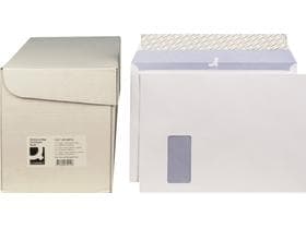 Q-CONNECT Briefumschläge C4, mit Haftklebeverschluss, Fenster links