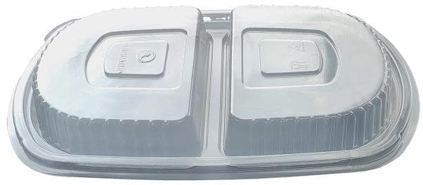 Domdeckel aus PP transparent, Höhe 20 mm, passend zu Menüschale