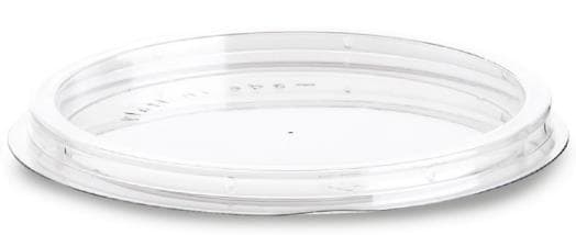 Couvercle en rPET transparent, ø 85 mm, hauteur 7 mm, adapté au bol Fly.