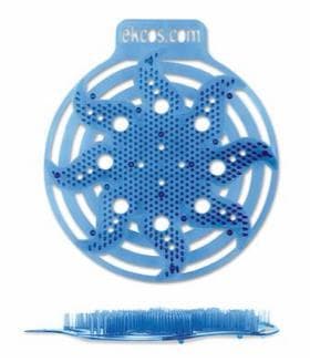 Ekcos Power Screen™, Day Blue / Fresh, Pissoirmatte mit Anti-Spritzschutz,