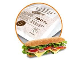 Allfolin-Thermobag PE-HD 57 gr/m2 Druck: "nachhaltig Verp", 200+80x350 mm