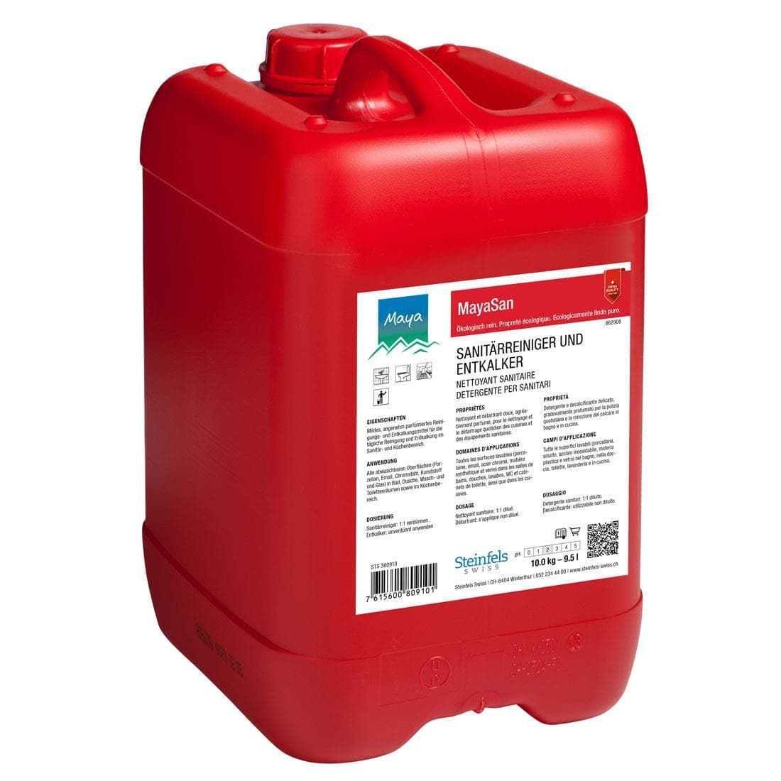 MayaSan, Entkalkungsmittel für die tägliche Reinigung und Entkalkung im