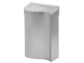Pattumiera da 50 litri, acciaio inox, L390 x A680 x P260 mm