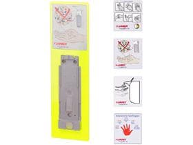 Telaio di segnalazione grande, SRL E, grigio RAL 7016 per dispenser Ingo-Man da 500 ml